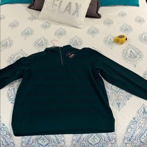 Green long sleeve quater zip